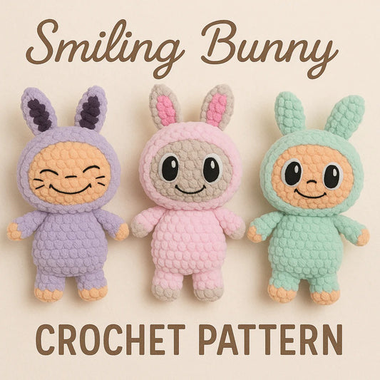 Labubu Bunny Crochet Pattern – Creepy-Cute Amigurumi Plush