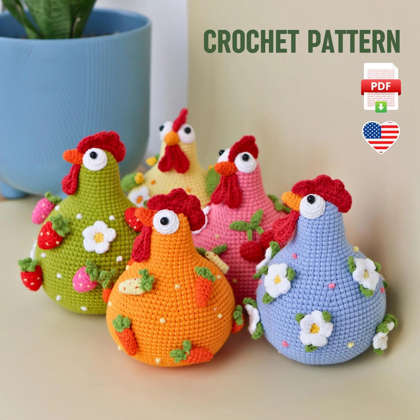 Crochet Chick π Pattern - Cute DIY Amigurumi Hen