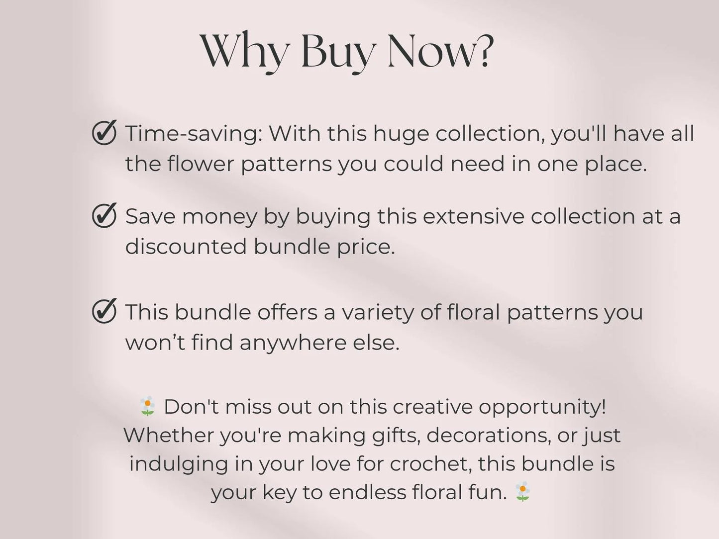 800 Flower Crochet Pattern Bundle