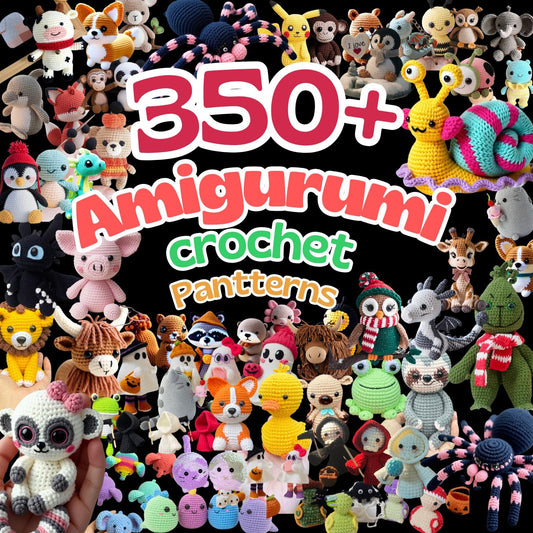 350 Amigurumi Crochet Patterns Bundle, Amigurumi
