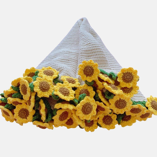 π» Crochet Sunflower Bouquet Blanket Pattern π»