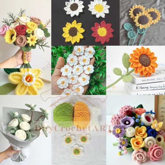 50 In 1 Flower Crochet Pattern Bundle