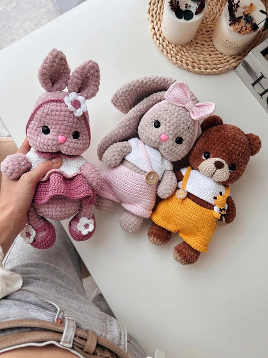 🌼 3 in 1 Amigurumi Plush Babies