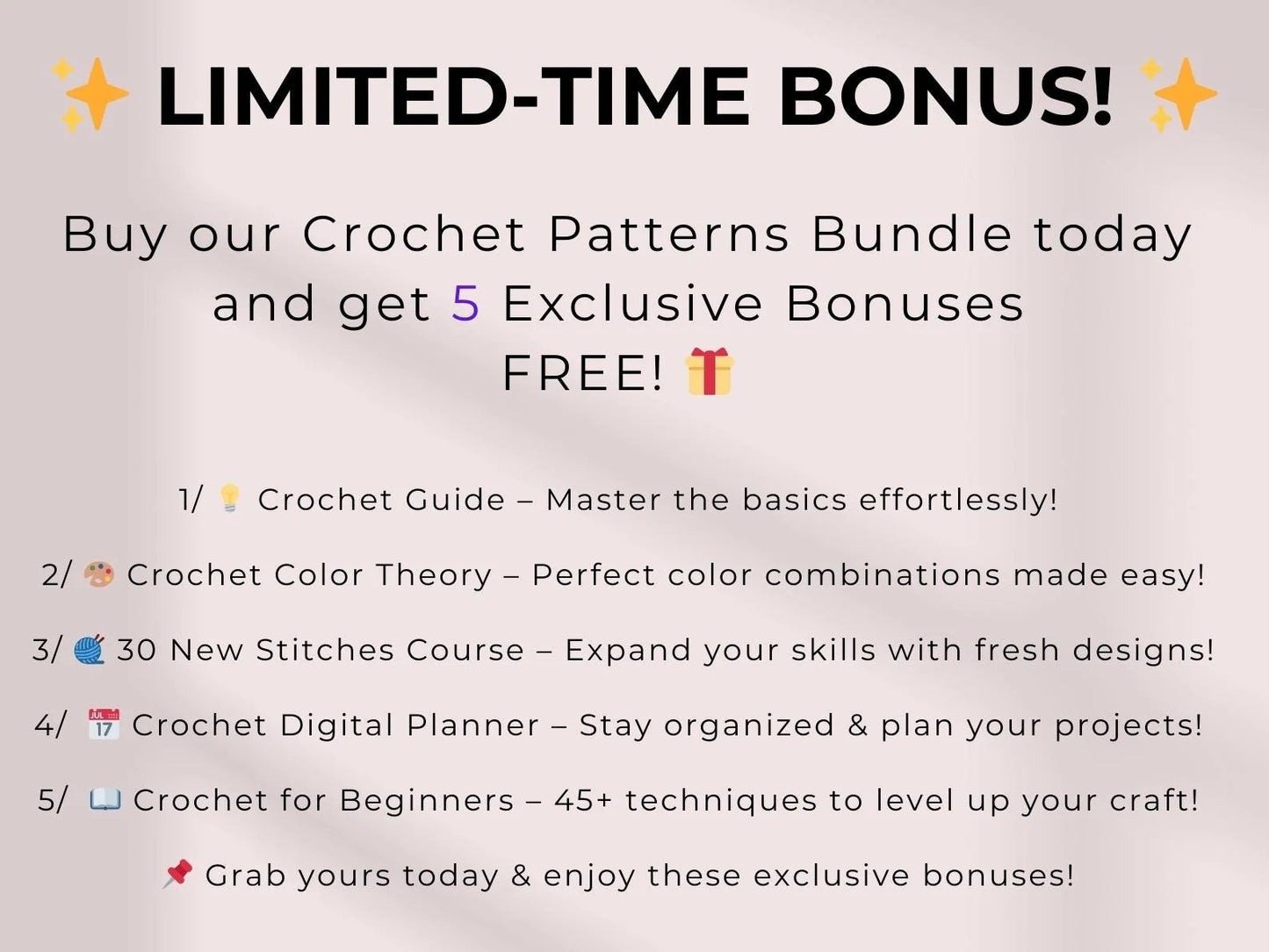 800 Flower Crochet Pattern Bundle