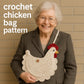 crochet chicken bag pattern only U.S terms