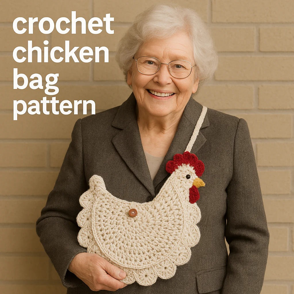 crochet chicken bag pattern only U.S terms