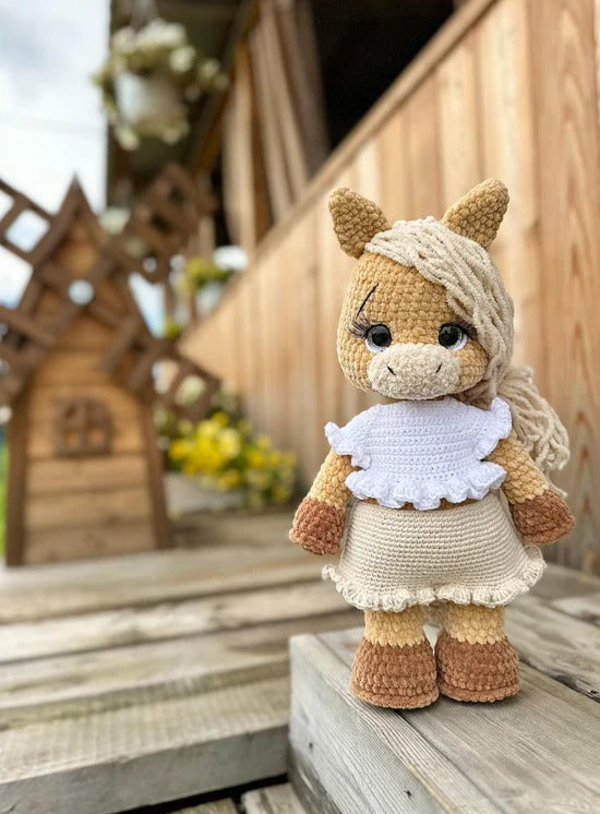 Unicorn & Horse Crochet Pattern – 2 in 1 Amigurumi PDF with Clothes