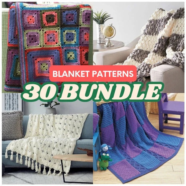 30 Stunning Bernat Bricks Crochet Blanket Patterns