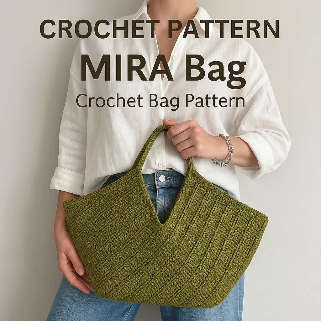 MIRA Crochet Bag Pattern – Summer Tote, Beach or Raffia Purse
