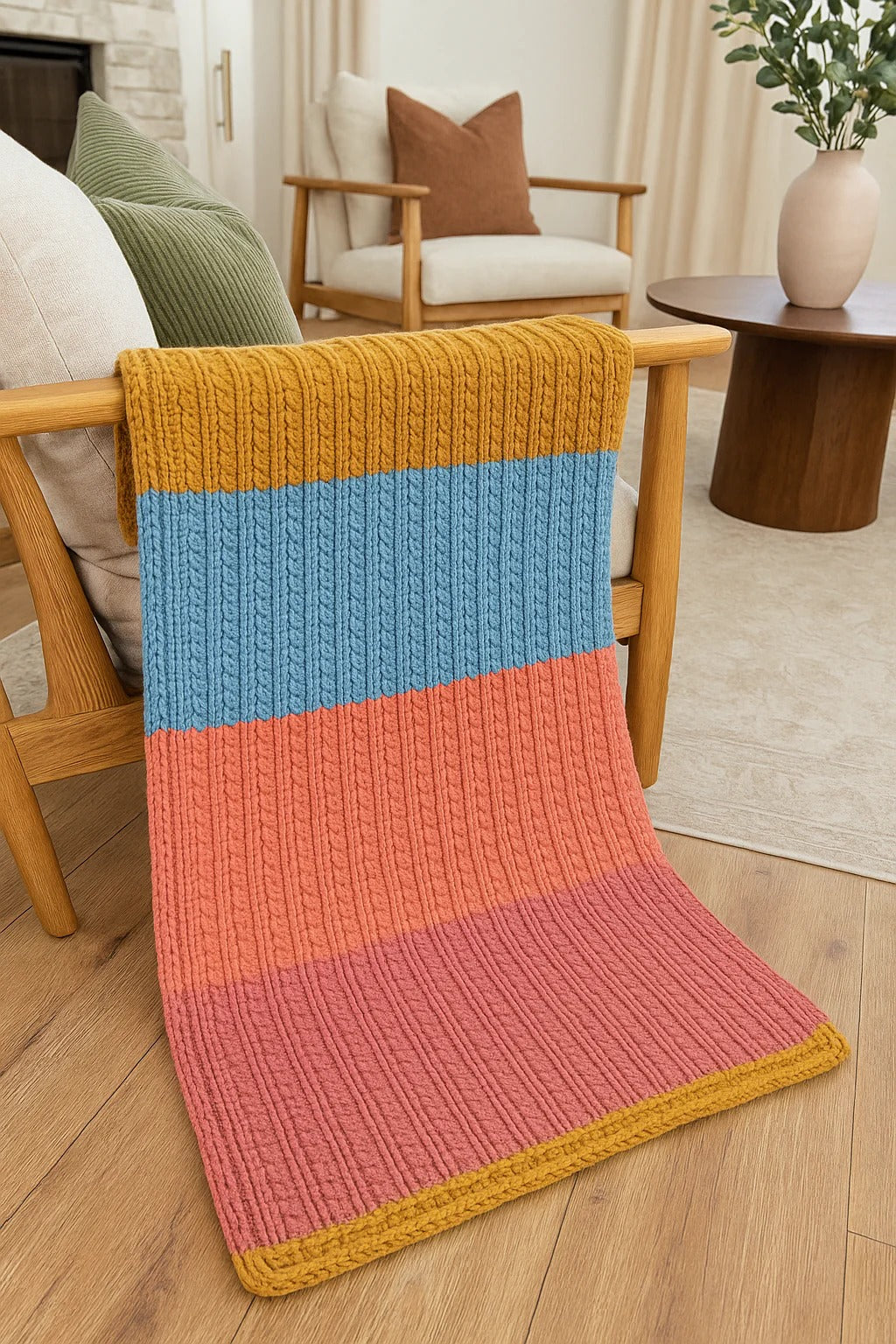 Cozy Puff Stitch Crochet Blanket Pattern – Soft, Textured & Easy to Follow PDF