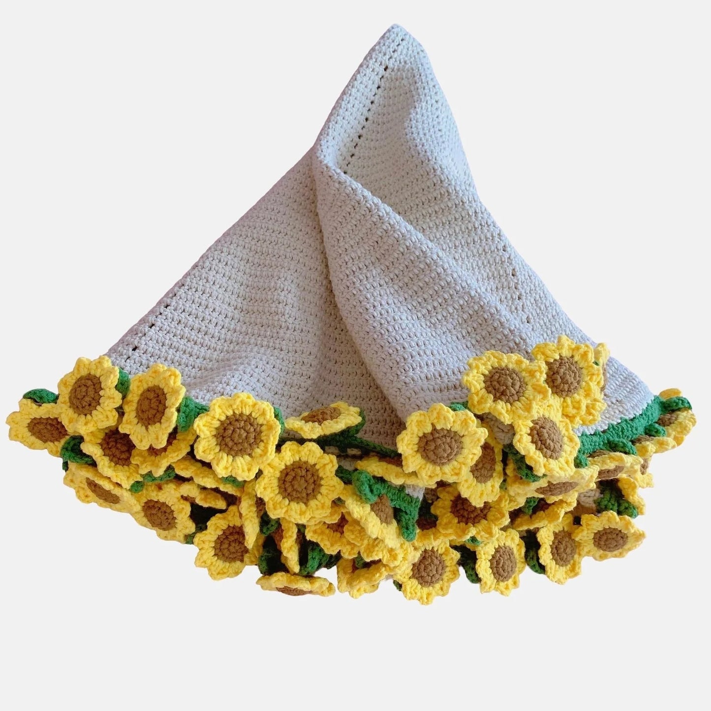 🌻 Crochet Sunflower Bouquet Blanket Pattern 🌻