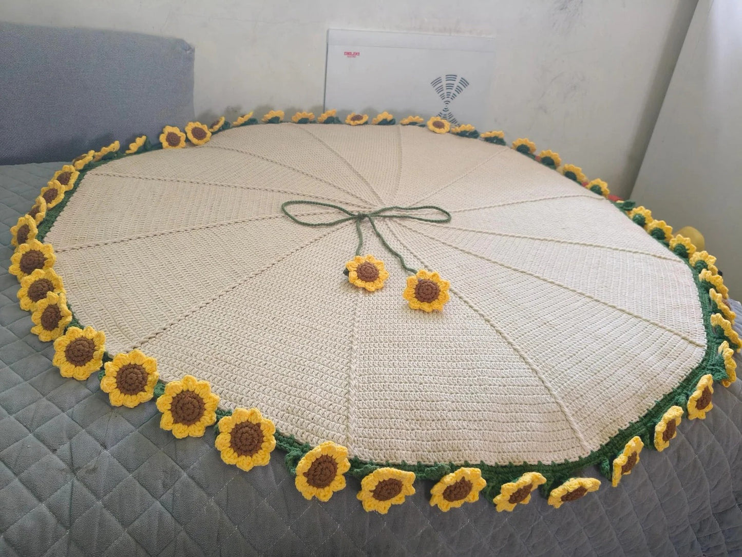 🌻 Crochet Sunflower Bouquet Blanket Pattern 🌻
