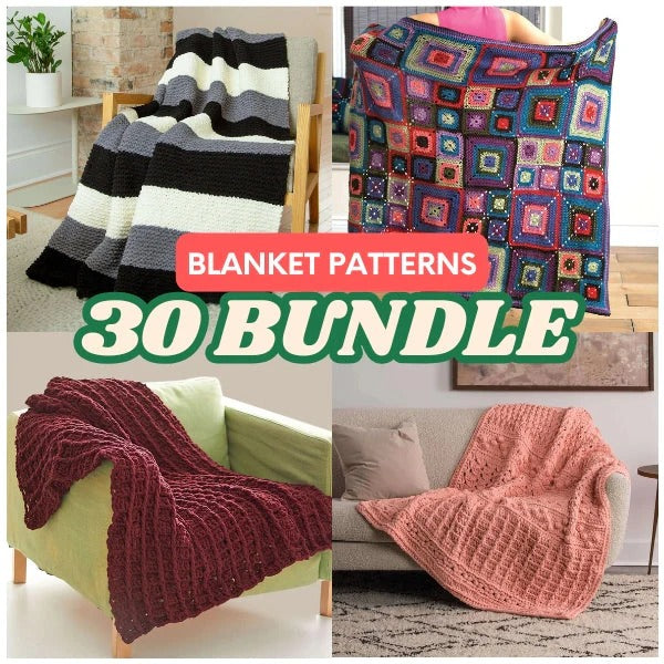 30 Stunning Bernat Bricks Crochet Blanket Patterns