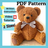 Ultimate DIY Teddy Bear Sewing Pattern (PDF) + Step-by-Step Video Tutorial – Instant Download!