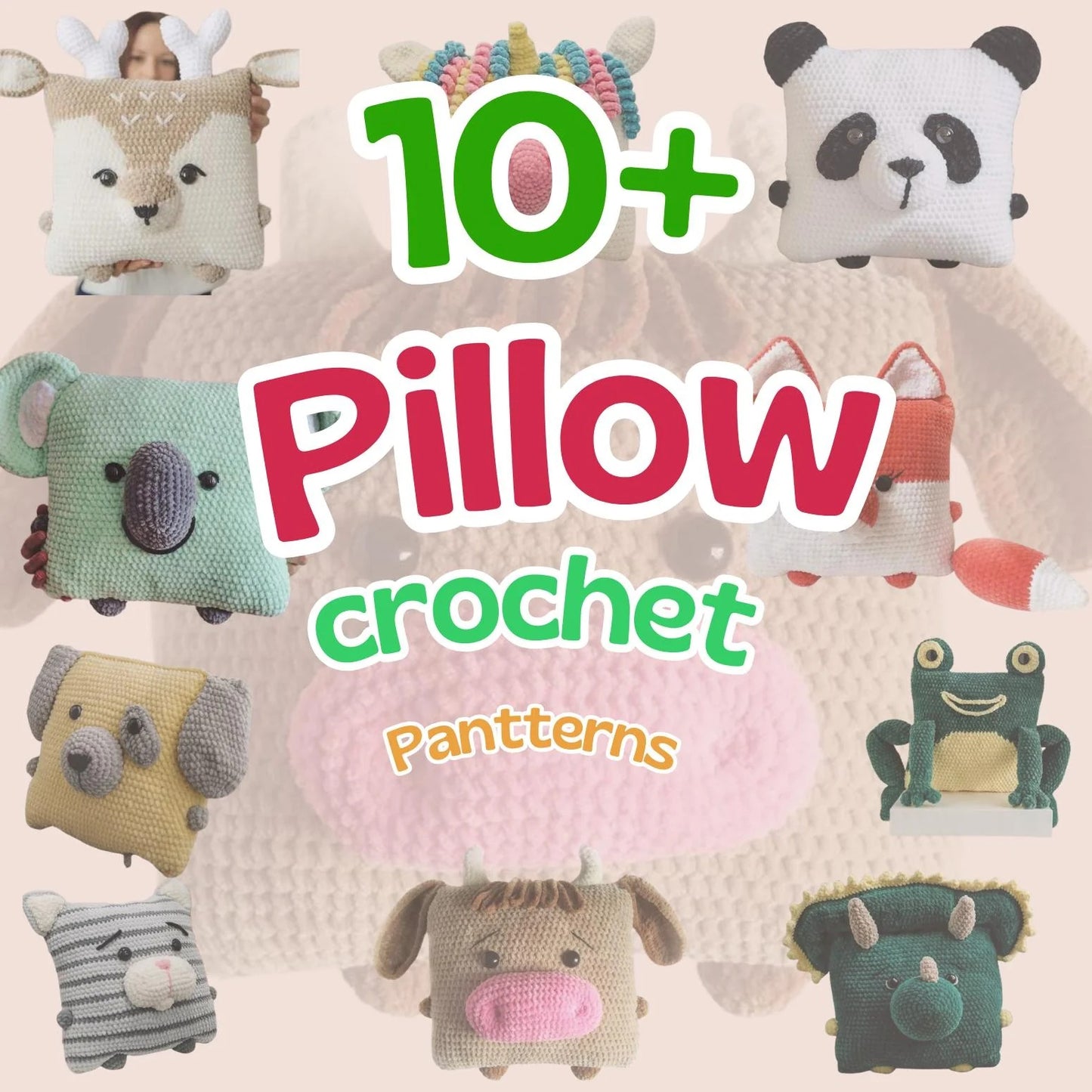 12 In 1 Pillow Crochet Pattern