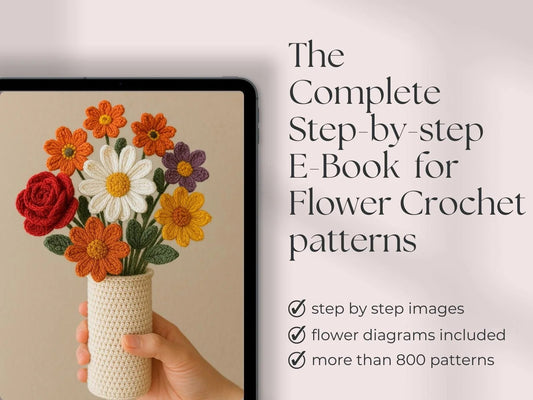 800 Flower Crochet Pattern Bundle