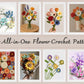 800 Flower Crochet Pattern Bundle