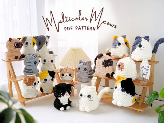 16 in 1 Crochet Cat Patterns Bundle