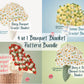4 in 1 Bouquet Blanket Pattern Bundle Flower