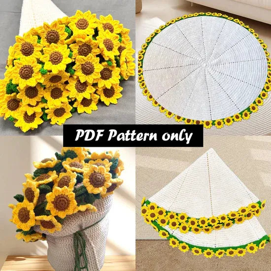 6 in 1 Crochet Flower Bouquet PDF