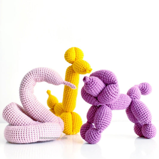 12 Crochet Balloon Animal Patterns – Amigurumi PDF for Beginners