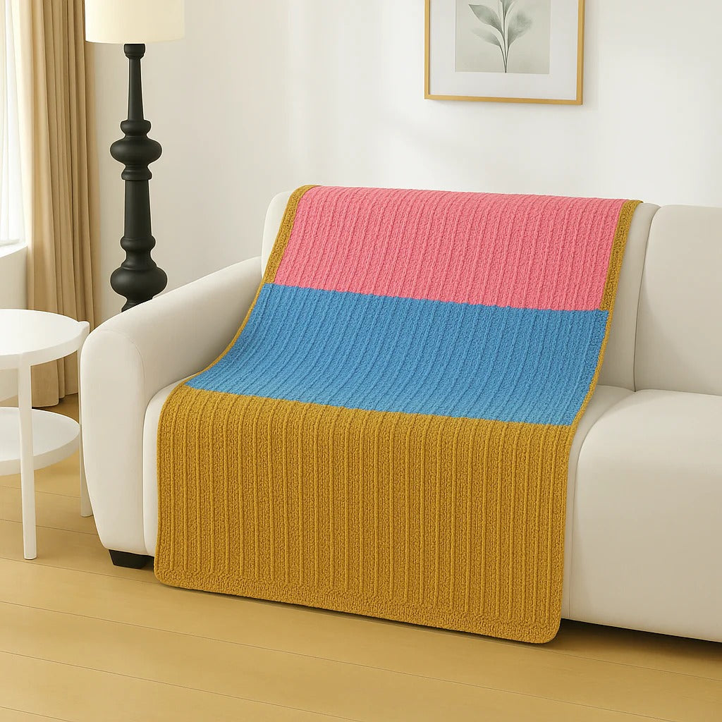 Cozy Puff Stitch Crochet Blanket Pattern – Soft, Textured & Easy to Follow PDF