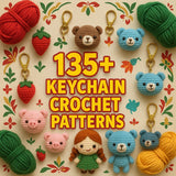 135 Keychain Amigurumi Crochet Pattern Bundle